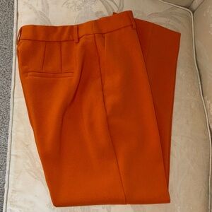 Express Vivid Orange Ankle Pants